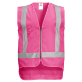 Pink Hi-Vis Fire Warden Vest Day/Night