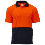 Wise Orange Hi-Vis Polo