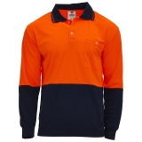 Wise Orange Hi-Vis Polo - Long Sleeve