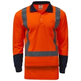 Wise Orange Hi-Vis TTMC Polo - Long Sleeve