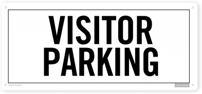 visitor parking sign