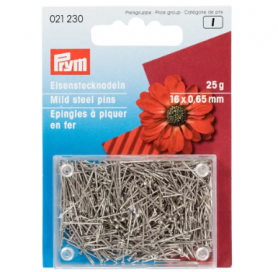 CRAFT PINS, 0.65 X 16MM, SILVER-COLOURED, 25G