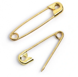 SAFETY PINS, NO. 1, 27MM, GOLD-COLOURED