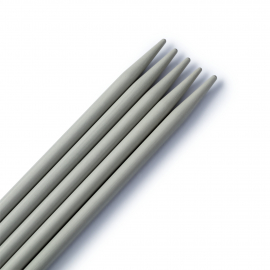 DOUBLE-POINTED KNITTING NEEDLES, 20CM, 4.00MM, PEARL GREY