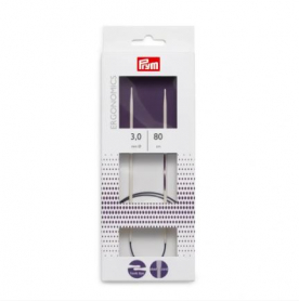 CIRCULAR KNITTING NEEDLES PRYM.ERGONOMICS, 80CM, 3.0MM