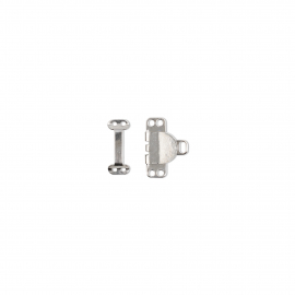 HOOKS AND BARS FOR TROUSERS AND SKIRTS, 9.5MM, SILVER-COLOURED