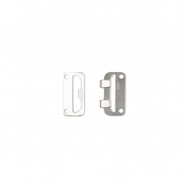 SKIRT HOOKS AND BARS, 20MM, SILVER-COLOURED