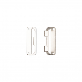 SKIRT HOOKS AND BARS, 30MM, SILVER-COLOURED