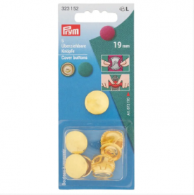 COVER BUTTONS, 19MM, GOLD-COLOURED