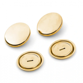 COVER BUTTONS, 23MM, GOLD-COLOURED