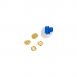 COVER BUTTONS, WITH TOOL, 11MM, GOLD-COLOURED