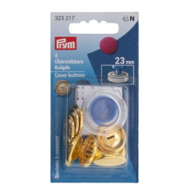 COVER BUTTONS, WITH TOOL, 23MM, GOLD-COLOURED