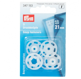 SNAP FASTENERS, 21MM, TRANSPARENT