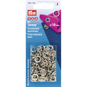 NON-SEW REFILL FOR 390107, RETAINING RING, 10MM, SILVER-COLOURED