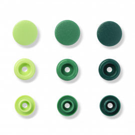 COLOUR SNAP FASTENER, PRYM LOVE, PLASTIC, 12.44 MM, GREEN