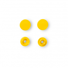 NON-SEW PRESS FASTENERS, COLOUR SNAPS, ROUND, 12.4MM, YELLOW