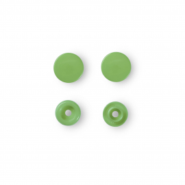 NON-SEW PRESS FASTENERS, COLOUR SNAPS, ROUND, 12.4MM, LIGHT GREEN