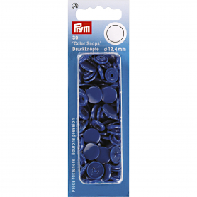 NON-SEW PRESS FASTENERS, COLOUR SNAPS, ROUND, 12.4MM, ROYAL BLUE