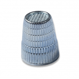 THIMBLE WITH ANTI-SLIP EDGE, 18.0MM, SILVER-COLOURED, ITEMS