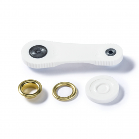 EYELETS AND WASHERS, 11.0MM, GOLD-COLOURED