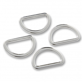 D-RINGS, 20MM, SILVER-COLOURED