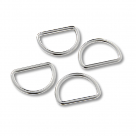 D-RINGS, 25MM, SILVER-COLOURED