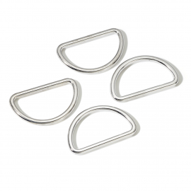 D-RINGS, 30MM, SILVER-COLOURED