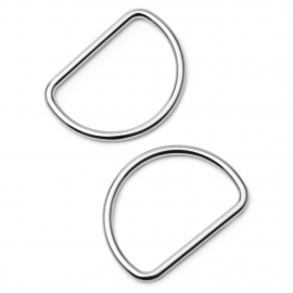 D-RINGS, 40MM, SILVER-COLOURED