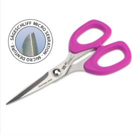 SEWING SCISSORS WITH MICRO SERRATION, PRYM LOVE, 13.5CM/5¼'', PINK