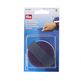 ARM PIN CUSHION WITH ADHESIVE STRAP, BLUE