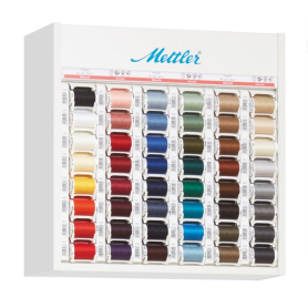 METTLER CABINET SILK FINISH 50 (500m) 5 FILL 48 COLOURS, 240 SPOOLS