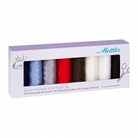 KIT - 8 SPOOLS - SILK-FINISH-COTTON NO. 50(9105 - 150M ) 