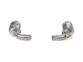 Akrapovic Link Pipe Set w Cat (SS) for Porsche 911 (992) Carrera