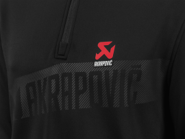 Akrapovic Mens Corpo Turtleneck Zip - Black 2XL
