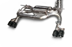 AWE BMW F3X N20/N26 328i/428i Touring Edition Exhaust Quad Outlet - 80mm Diamond Black Tips