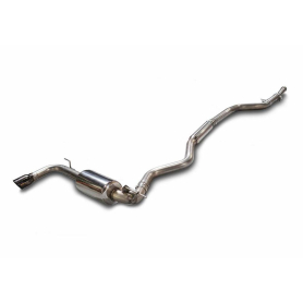 AWE BMW F30 320i Touring Exhaust &amp; Performance Mid Pipe - Chrome Silver Tip (102mm)