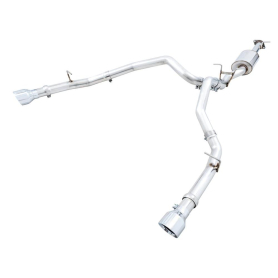 AWE 19-21 RAM 1500 5.7L (w/Cutouts) 0FG Dual Rear Exit Cat-Back Exhaust - Chrome Silver Tips