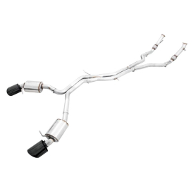 AWE Audi B9.5 RS5 Sportback Non-Resonated Touring Edition Exhaust - RS-Style Diamond Blk Tips