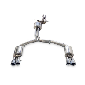 AWE Audi C7 A7 3.0T Touring Edition Exhaust - Quad Outlet Chrome Silver Tips
