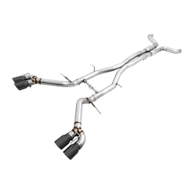 AWE 16-19 Chevy Camaro SS Resonated Cat-Back Exhaust -Track Edition (Quad Diamond Black Tips)