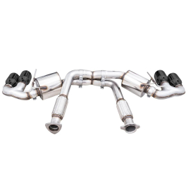 AWE 2020 Chevrolet Corvette (C8) Touring Edition Exhaust - Quad Diamond Black Tips