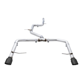 AWE 18-21 Volkswagen Jetta GLI Mk7 Track Edition Exhaust - Diamond Black Tips (Fits OEM DP)