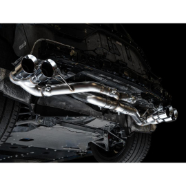 AWE 2020 Chevrolet Corvette (C8) Track Edition Exhaust - Quad Chrome Silver Tips