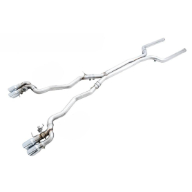 AWE 18-19 BMW M5 (F90) 4.4T AWD SwitchPath Cat-back Exhaust - Chrome Silver Tips