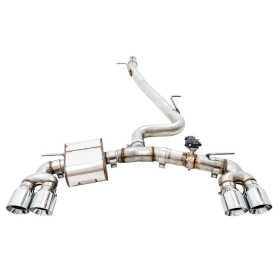 AWE Volkswagen Golf R MK7.5 SwitchPath Exhaust - Chrome Silver Tips 102mm