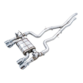 AWE BMW F8X M3/M4 SwitchPath Catback Exhaust - Chrome Silver Tips
