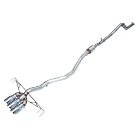 AWE Track Edition Exhaust for FL5 Civic Type R - Triple Chrome Silver Tips