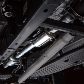 AWE 0FG Resonated Catback for 2021+ Ford F-150 Tremor - Diamond Black Tips