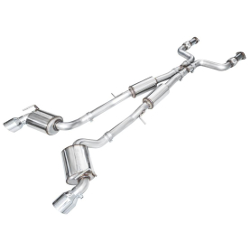 AWE Touring Edition Exhaust for Nissan Z - Chrome Silver Tips