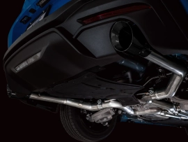 AWE Track Edition Exhaust for S650 Ford Mustang GT Fastback - Dual Diamond Black Tips